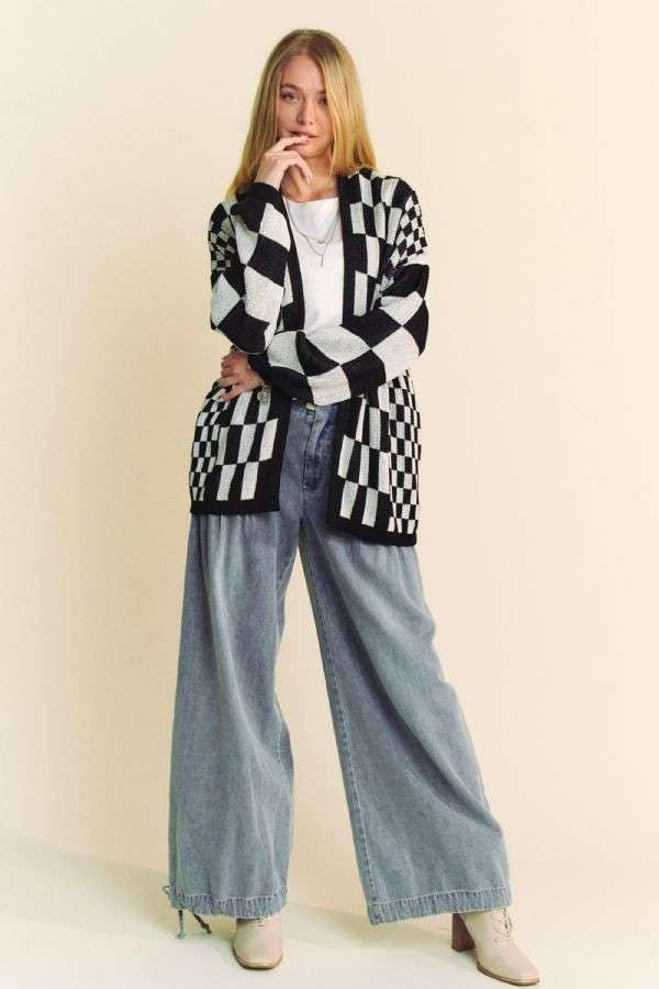 Skater Boy Checked Cardi