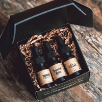 Mammoth Beard - Argan Beard Oil Three Pack Tester Kit | Mammoth Beard Co.: The Gentleman's Kit