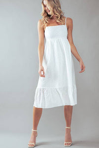 The Evie Eyelet Midi Dress