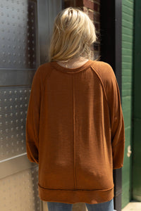 Flowy Split Neck Top