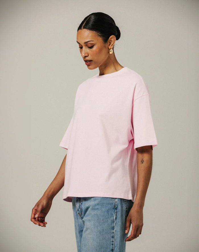 Brunette the Label Boxy Tee - Rose
