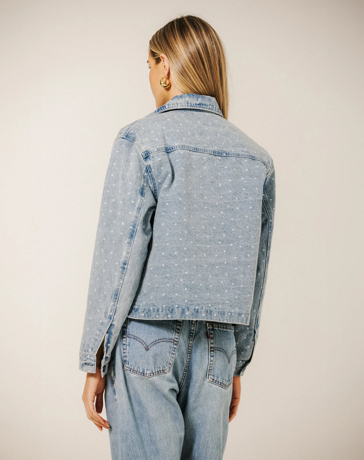 Brunette the Label  Floral Denim Jacket
