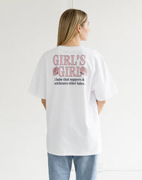 Brunette the Label Girl's Girl Oversized Boxy Tee