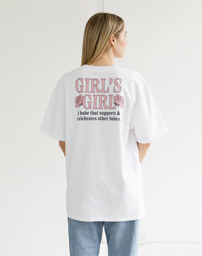Brunette the Label Girl's Girl Oversized Boxy Tee