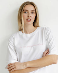 Brunette the Label Boxy Tee - Rosé