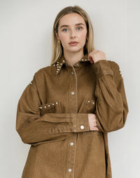 Brunette The Label The Shania Jacket With Studs