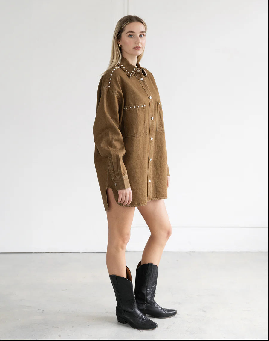 Brunette The Label The Shania Jacket With Studs