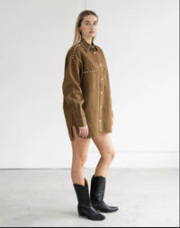 Brunette The Label The Shania Jacket With Studs