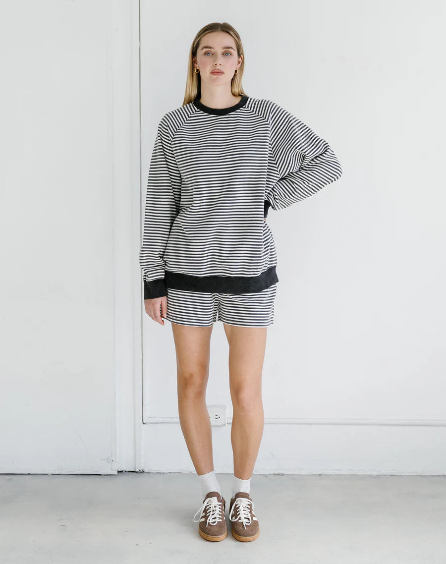 Brunette The Label Striped Core Shorts