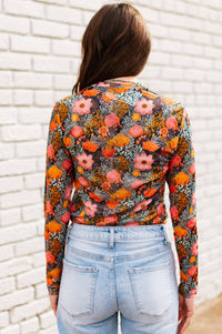 Punchy Petals Mesh Top