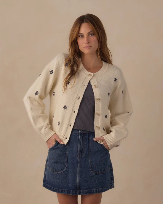 Rylee & Cru Cheyenne Cardigan Midnight Daisies