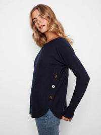 Charlie B Knit Sweater - Navy