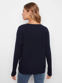 Charlie B Knit Sweater - Navy