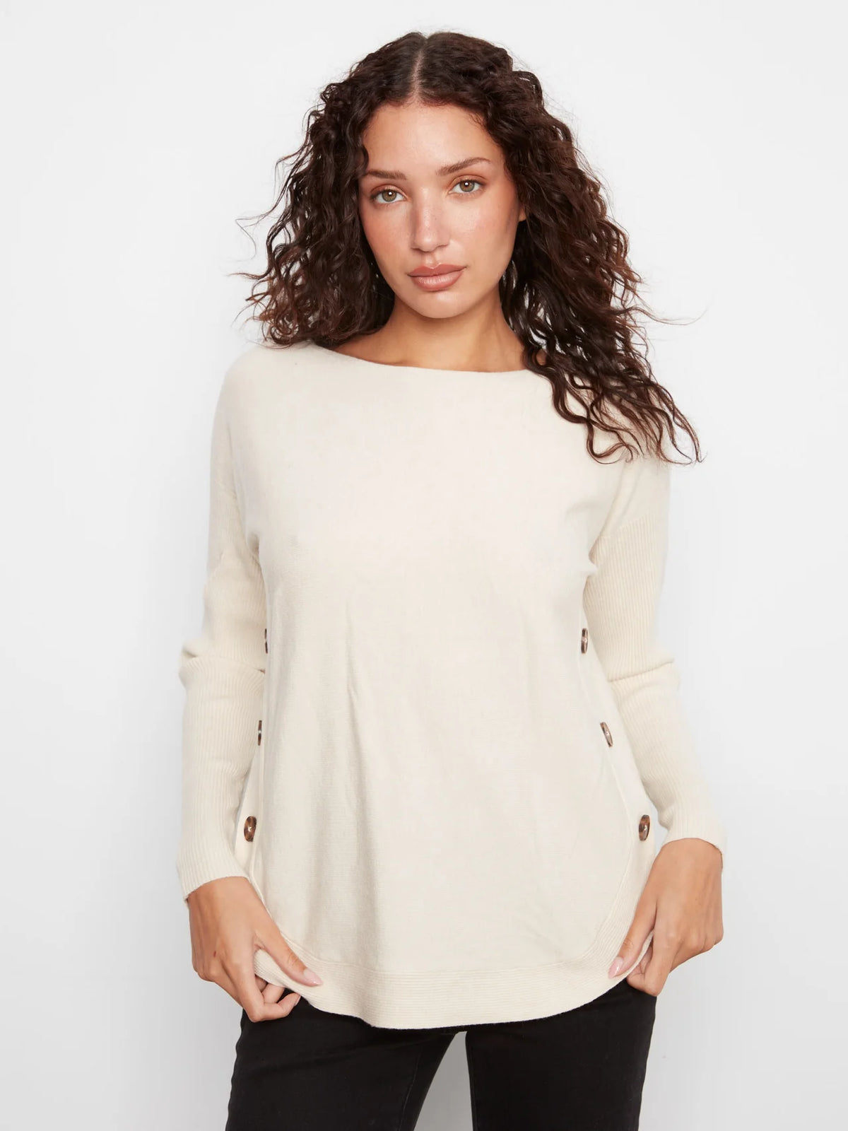 Charlie B Knit Sweater - Heather