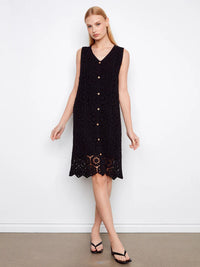 Charlie B Crochet Sleeveless Dress