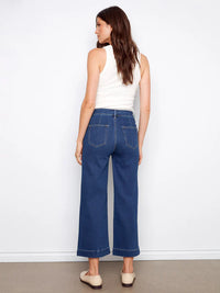 Charlie B Cropped Patch Pocket Jeans