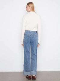 Cuffed Patchwork Jeans