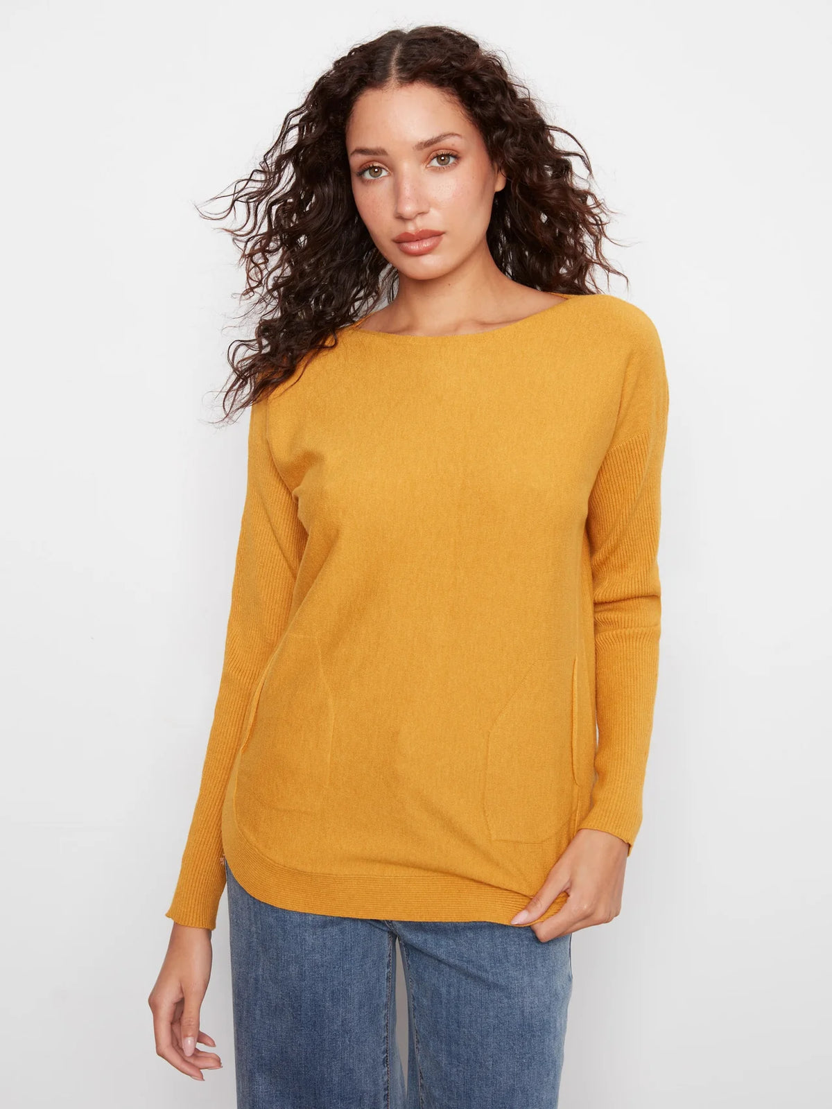Charlie B Knit Sweater - Amber