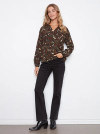 Charlie B Printed Blouse - Ikat