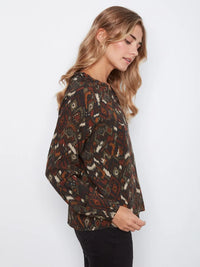 Charlie B Printed Blouse - Ikat