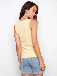 Charlie B Tencel Ribbed Tank Top -Sunshine