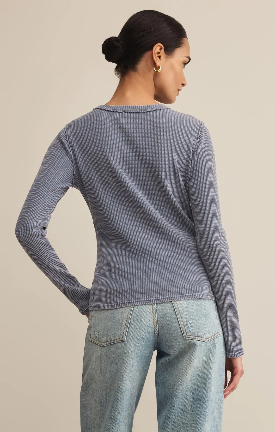 Z Supply Arlet Mini Thermal Top - Storm Cloud