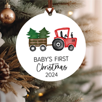 Knotty Design Co. - Baby's First Christmas Ornament 2024 | Red Tractor