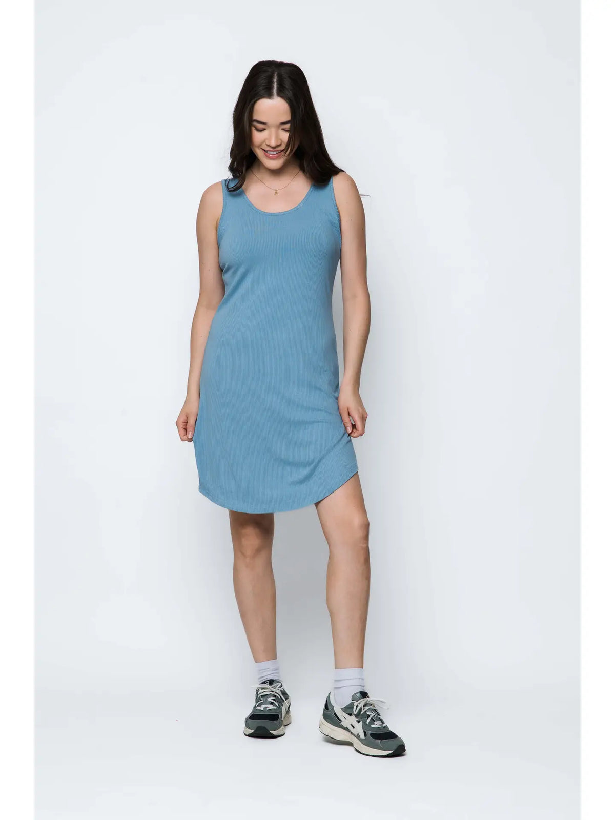 Orb Liv Tank Dress - Dove Blue