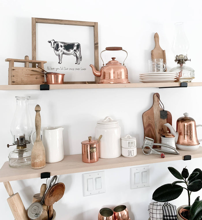 Ashwood Designs - I'll love you 'til the cows come home: Dark Walnut