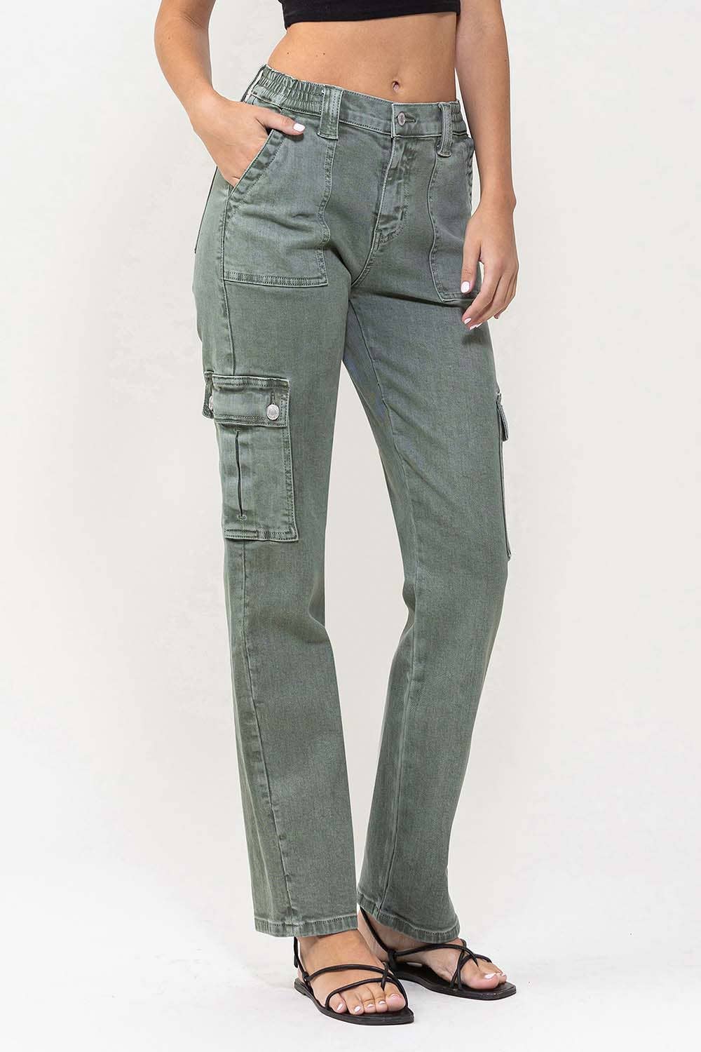 Cargo Patch Pocket Jeans