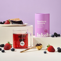 Lake & Oak Tea Co. - Superberry Immunity - Wholesale: Glass Loose-leaf Jar - 24 Cups