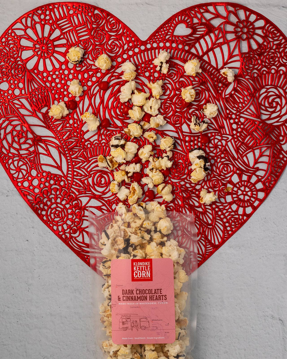 Klondike Kettle Corn - Valentine's Day Chocolate & Cinnamon Kettle Corn