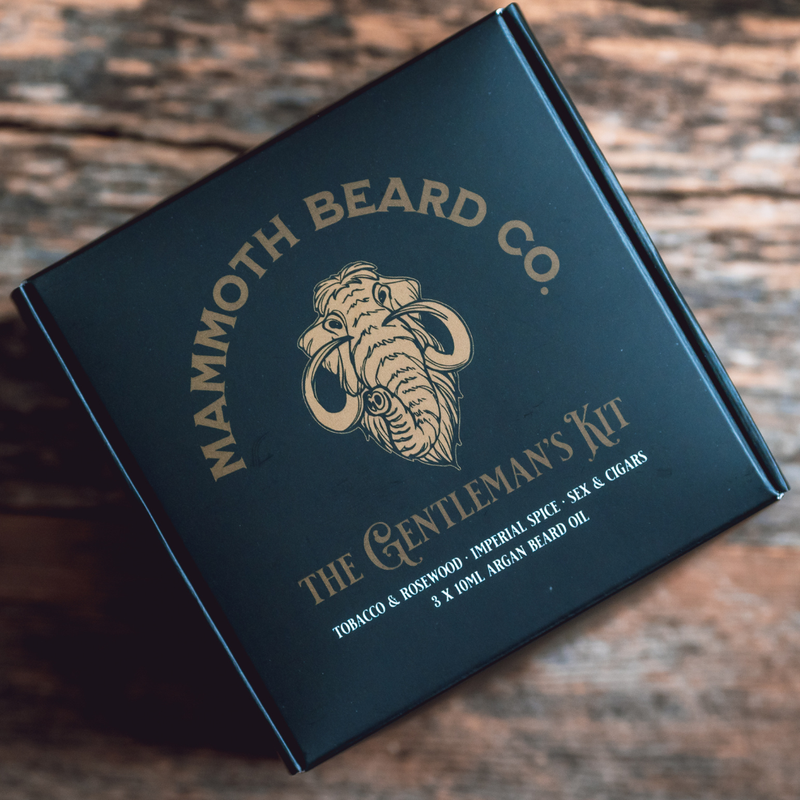 Mammoth Beard - Argan Beard Oil Three Pack Tester Kit | Mammoth Beard Co.: The Gentleman's Kit
