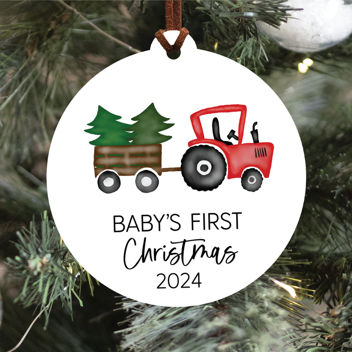 Knotty Design Co. - Baby's First Christmas Ornament 2024 | Red Tractor