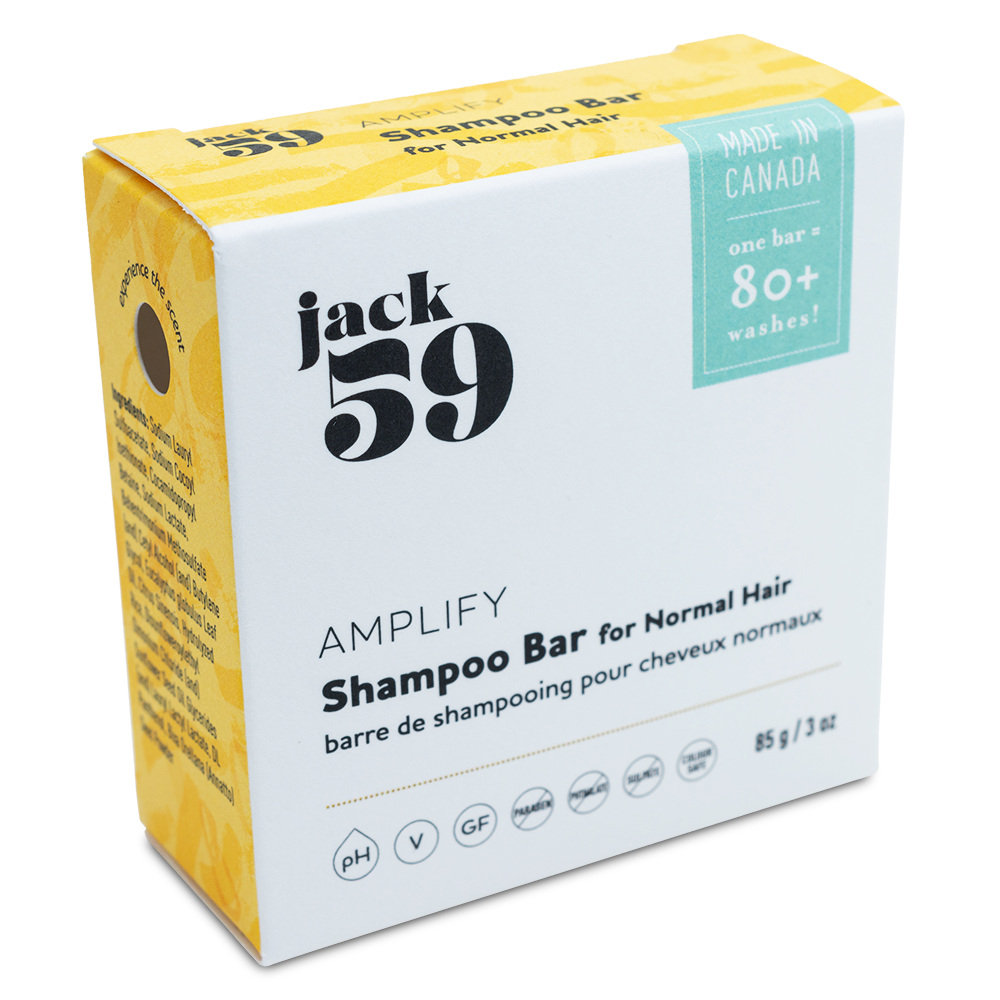 Jack59  Amplify Shampoo Bar - Woodsy & Citrus-Infused