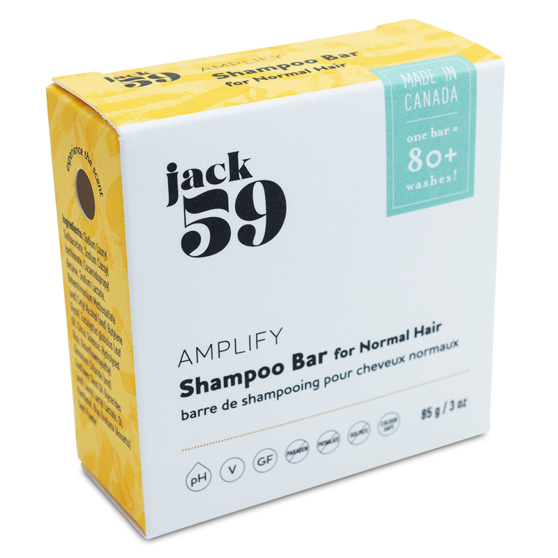 Jack59  Amplify Shampoo Bar - Woodsy & Citrus-Infused