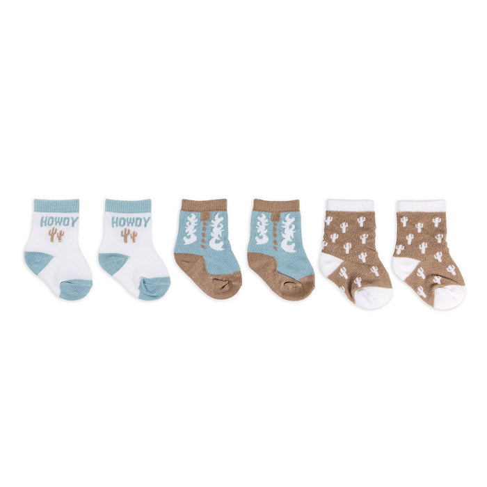 JuJuBe - Baby Socks Trio Howdy Partner Blue