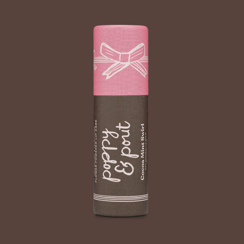 Poppy & Pout - Limited Edition, Lip Balm, Holiday, Cocoa Mint Swirl