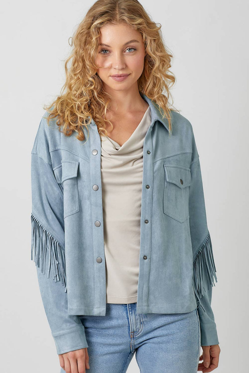 Miranda Suede Fringe Jacket