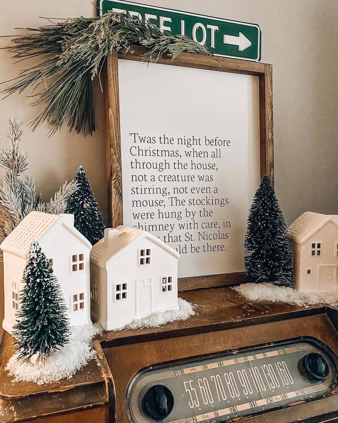 Ashwood Designs - Twas the night before Christmas: Dark Walnut