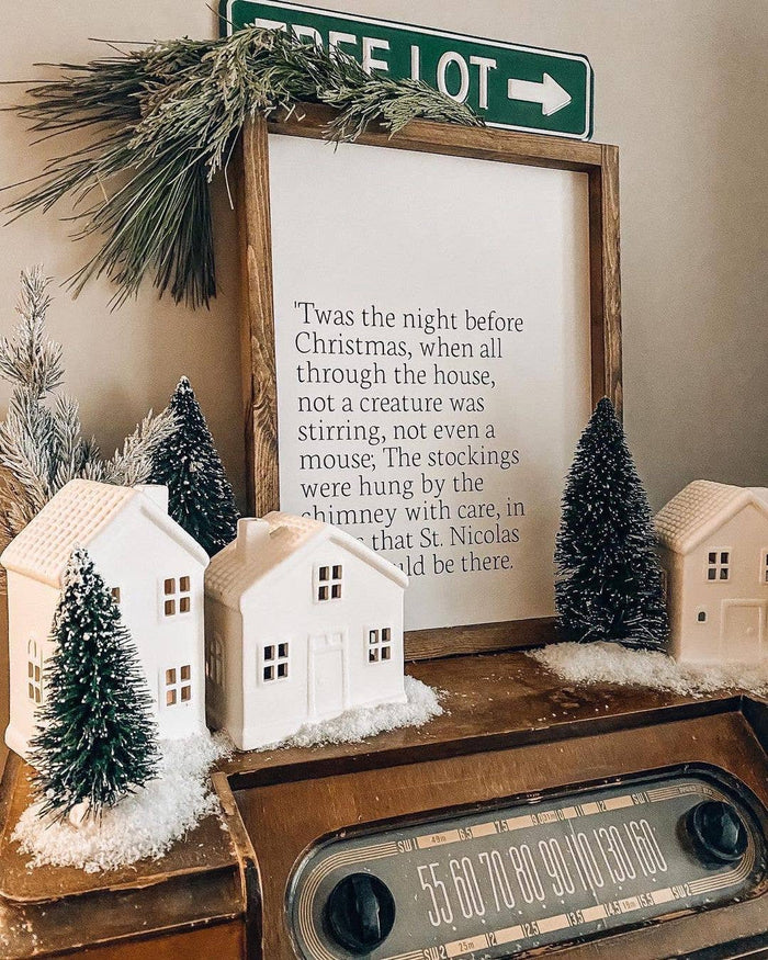 Ashwood Designs - Twas the night before Christmas: Dark Walnut