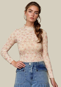 Daphne Floral Mesh Top