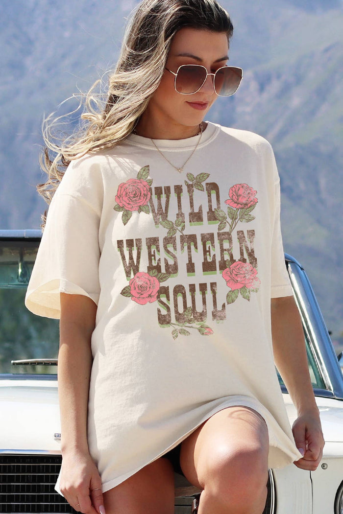 Wild Western Soul Oversized Tee