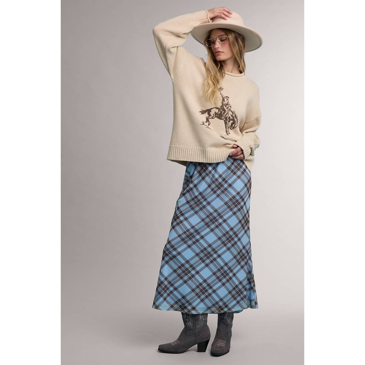 Rodeo Cowboy Sweater - Taupe
