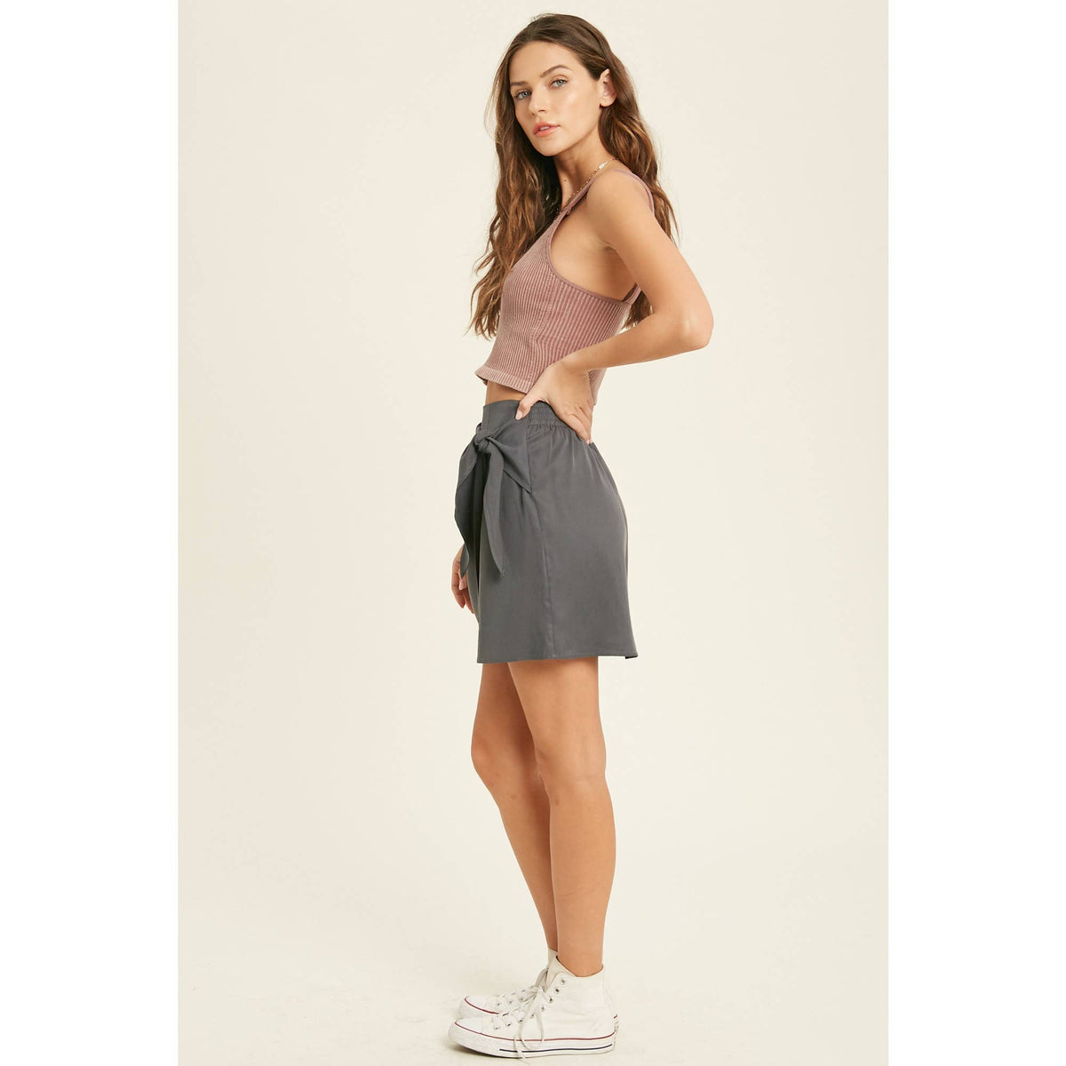 RIBBED BRALETTE - COPPER