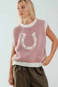 Pink Charm Horseshoe Vest