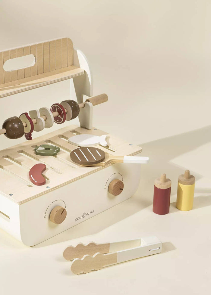 Coco Village - Wooden Barbecue Playset and Accessories
