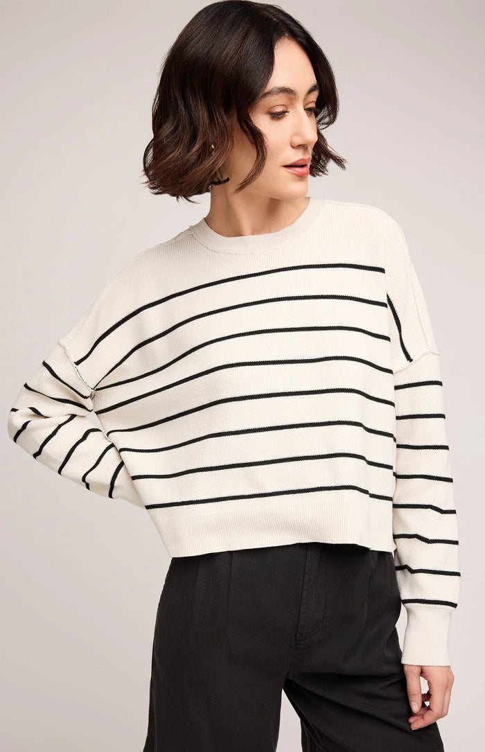 Gentle Fawn Echo Pullover-Black Stripe