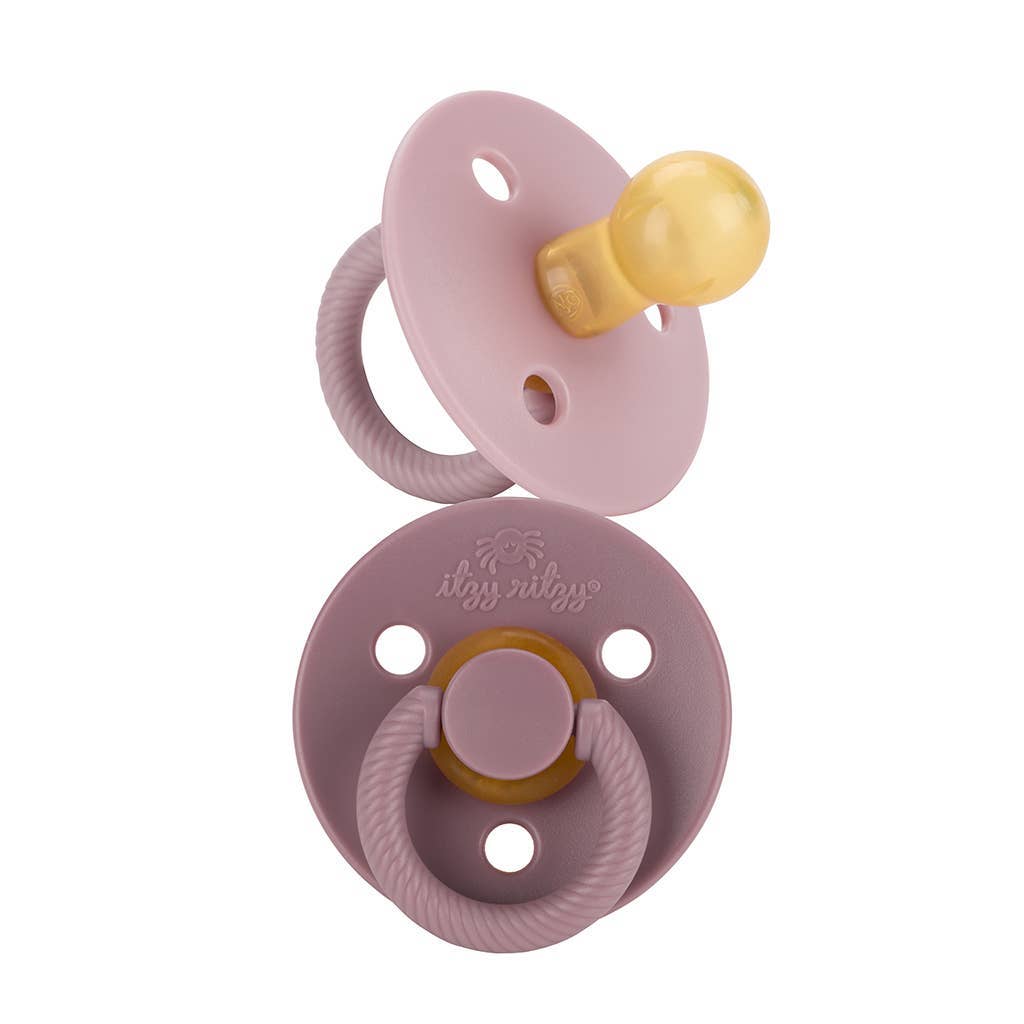 Itzy Ritzy Canada - *New Size* Itzy Soother™ Natural Rubber Paci Sets: Coconut + Toast 6-18 M