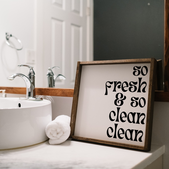 So Fresh & So Clean Clean Framed Print